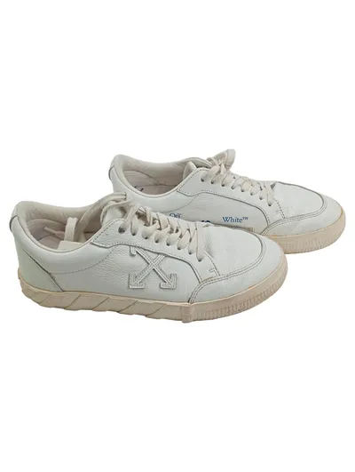 Off-White Sneaker Low Herren Leder Logo Print Weiß Gr. 44