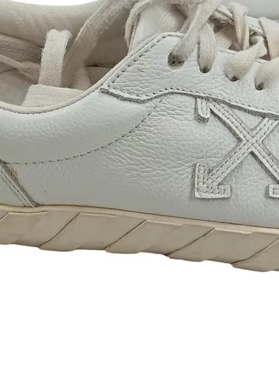 Off-White Sneaker Low Herren Leder Logo Print Weiß Gr. 44
