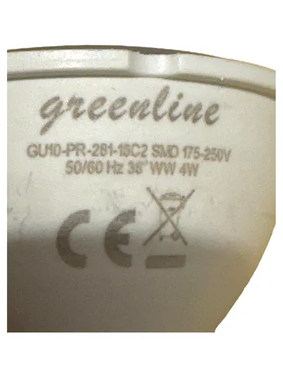 Greenline LED Leuchtmittel GU10 4W Warmweiß 38° SMD 175-250V Spot