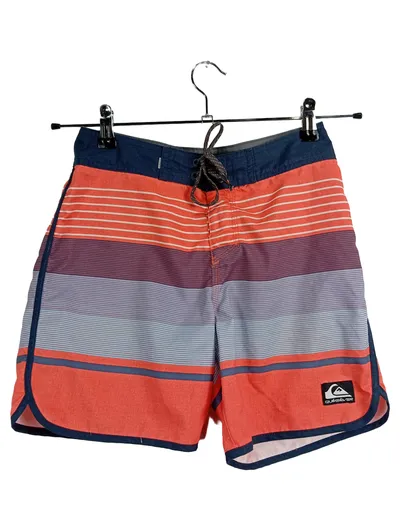 Quiksilver Kinder Badeshorts Gr. 140 gestreift sportlich Freizeit Polyester