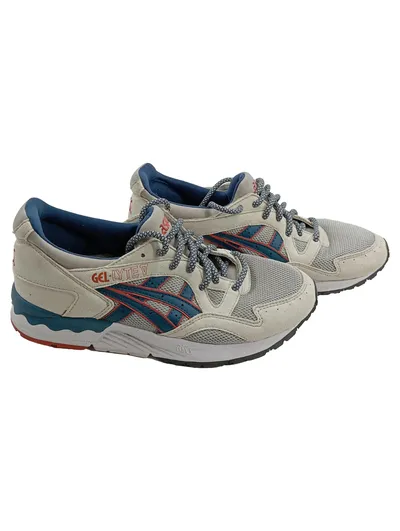 ASICS GEL-LYTE V Damen Sneaker Sportschuhe Gr. 38 Grau Blau Retro