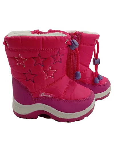 Cortina Schneestiefel Mädchen Gr. 22 Pink Winterstiefel gefüttert Sterne