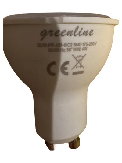 Greenline LED Leuchtmittel GU10 4W SMD Warmweiß 38° Spot Strahler