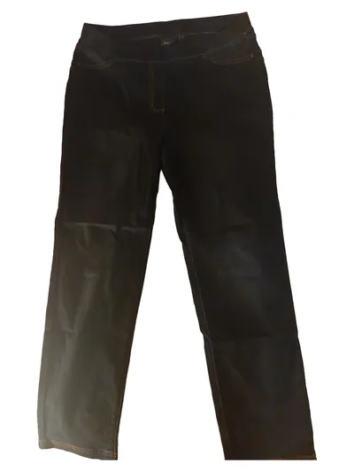 Bonprix Collection Damen High Waist Jeans Schwarz Gr. 44 Stretch Baumwolle