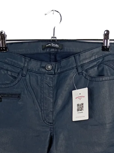 Betty Barclay Damen Jeans Slim Fit Gr. 40 Blau Beschichtet Elegant