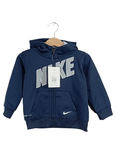 Nike Therma-FIT Kapuzenjacke Kinder Gr. 80/85 Blau Hoodie Sportlich