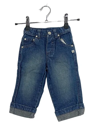 My Little Bear Jeans Kinder Hose Blau Uni Regular Fit Gr. 74