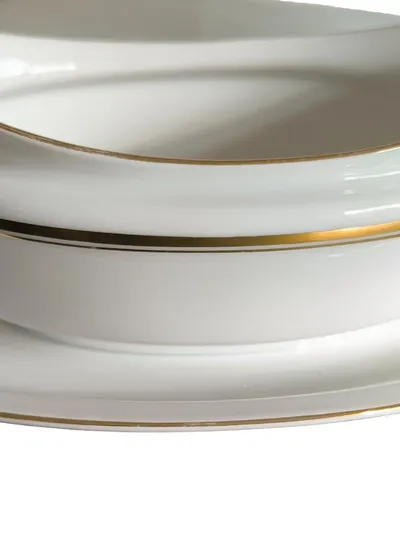 Hutschenreuther Selb LHS Sauciere Porzellan Weiß Klassisch 23 cm