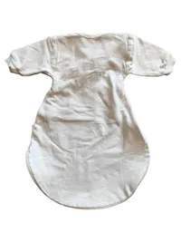 ALVI Baby Schlafsack 2-teilig Schäfchen Muster Gr. 50/56 Weiß Grau 4