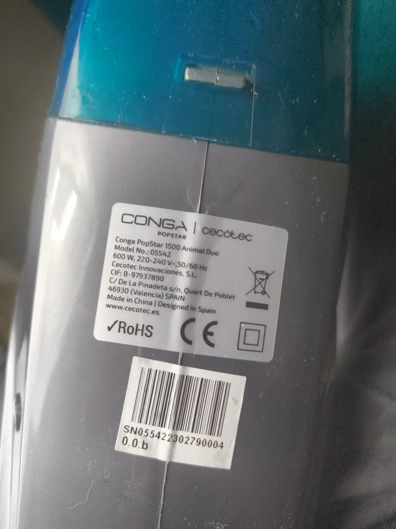 Cecotec Conga PopStar 1500 Animal Duo Bodenstaubsauger Türkis 5