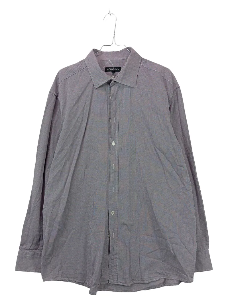 Dornbusch Business Hemd Herren Kariert Baumwolle Grau Gr. 54 XL 1