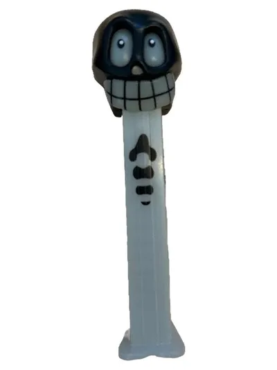 PEZ Spender Skelett Totenkopf Fan Sammlerstück Grau 11 cm