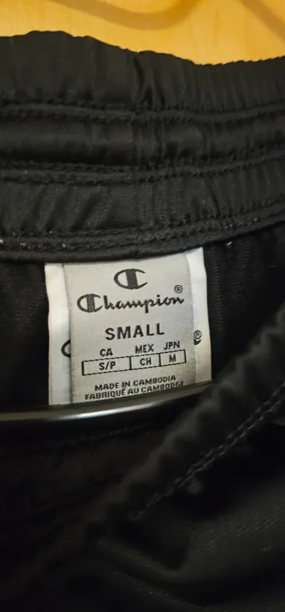 Champion Damen Jogginghose Trainingshose Sporthose Schwarz Gr. S