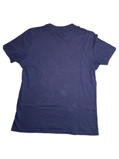 Ben Sherman Herren T-Shirt Logo Print Blau Gr. M Baumwolle Casual