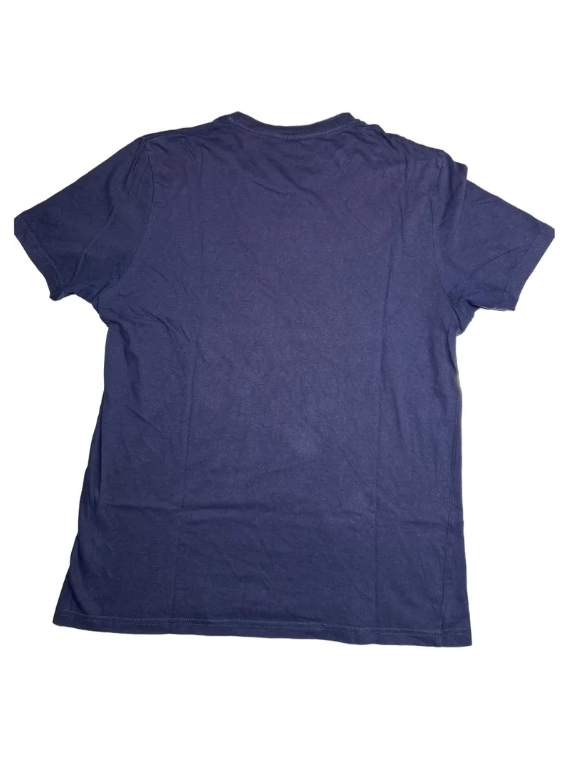 Ben Sherman Herren T-Shirt Logo Print Blau Gr. M Baumwolle Casual 2