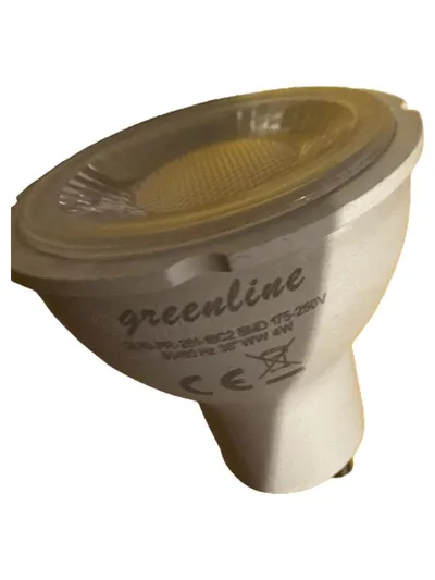 Greenline LED Leuchtmittel GU10 4W 175-250V Warmweiß 38° SMD Spot