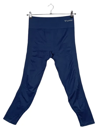 hummel Sport-Leggings Capri Damen Blau Gr. L Fitness Yoga Training