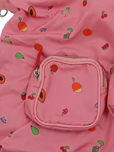 Coccinelle Umhängetasche Damen Groß Rosa Grafisch Polyester Freizeit