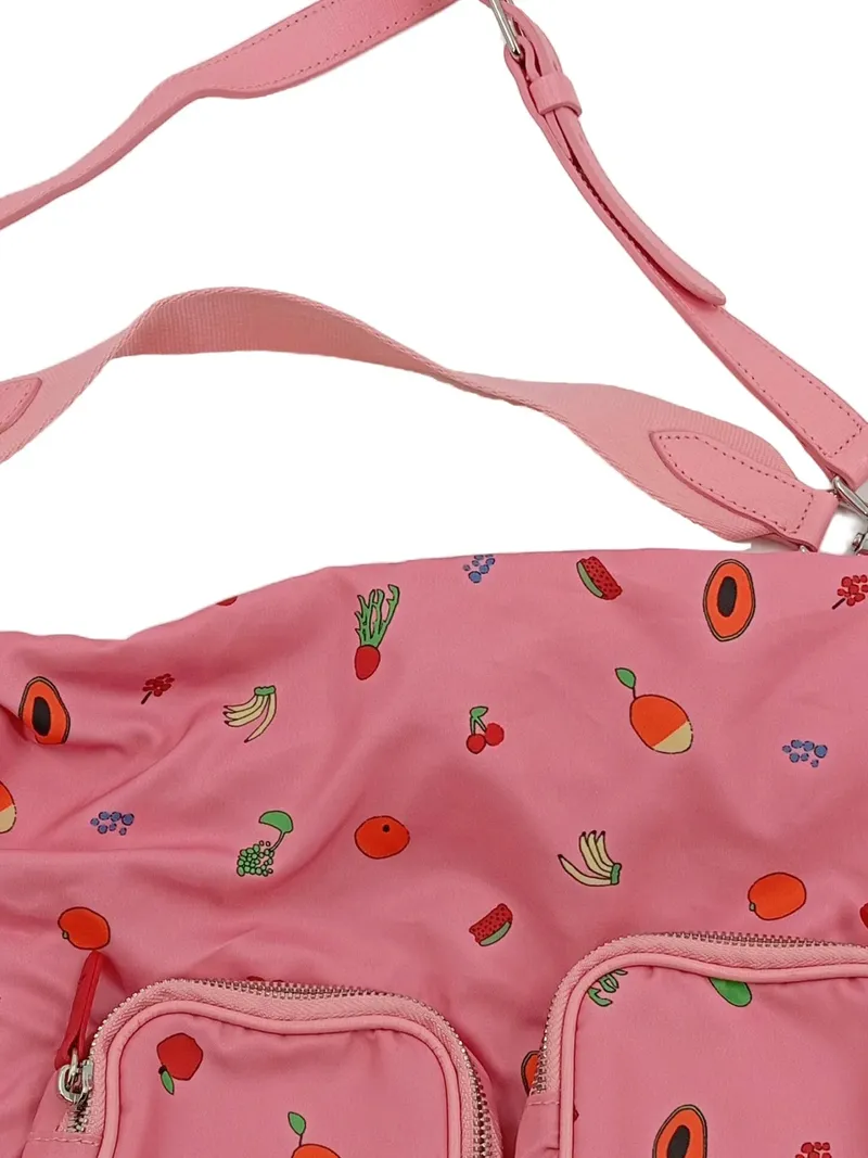 Coccinelle Umhängetasche Damen Groß Rosa Grafisch Polyester Freizeit 3