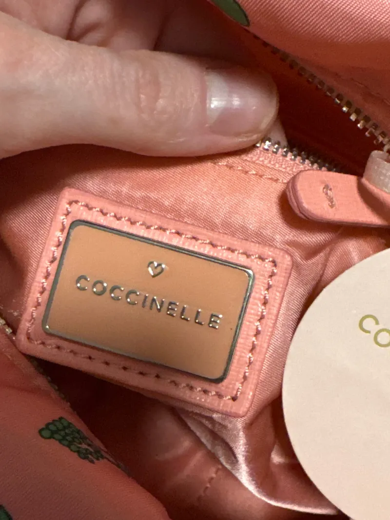 Coccinelle Umhängetasche Damen Groß Rosa Grafisch Polyester Freizeit 5