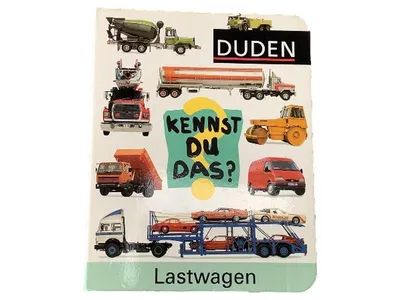 Duden Kennst du das? Lastwagen Kinderbuch Pappbilderbuch Fahrzeuge LKW