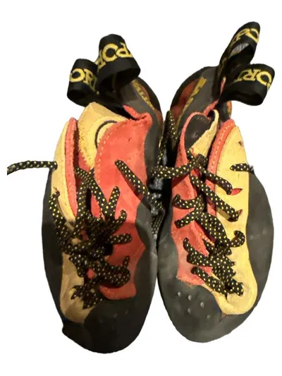 La Sportiva Kletterschuhe Damen Gr. 35 Mehrfarbig Leder Schnürung