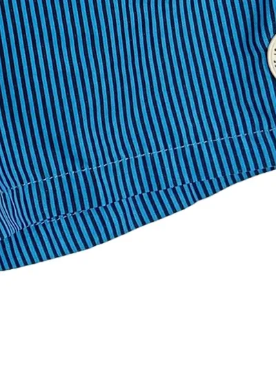 CMP Badeshorts Kinder Gr. 128 Blau Gestreift Badehose Jungen Freizeit