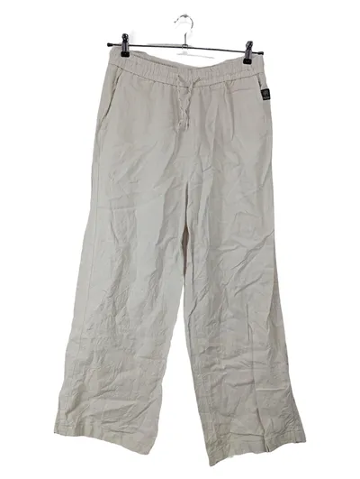 ELIAS RUMELIS Damen Leinenhose Stoffhose Beige Gr. L W31 Casual