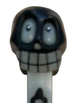 PEZ Spender Totenkopf Geist Skelett Fan Sammlerstück Grau 11 cm