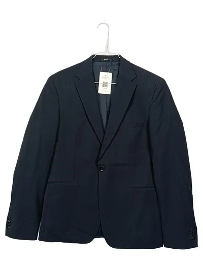 MEXX Herren Sakko Gr. 50 Blau Nadelstreifen Business Anzug Jackett
