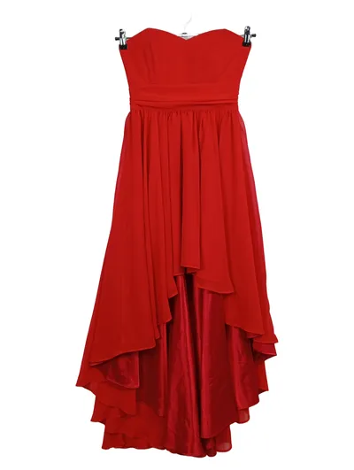 SWING Abendkleid Damen Gr. 34 Rot Vokuhila Ballkleid Festlich