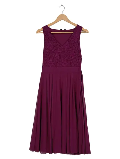 Anna Field Damen Abendkleid Spitze Lila Gr. 38 M Festlich Elegant Midikleid