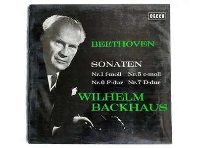 Beethoven Sonaten Nr.1,5,6,7 Wilhelm Backhaus Decca Vinyl LP Klassik