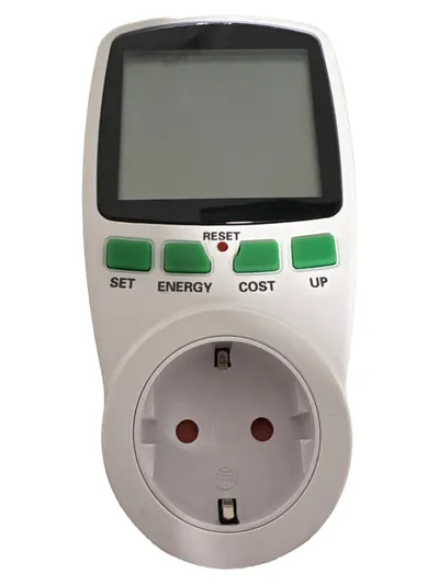 Arendo 300792 Multimeter Stromkostenmessgerät Verbrauchszähler 230V Weiß