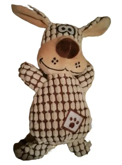 Trixie Stofftier Hund Katzenspielzeug Plüsch 26 cm Beige