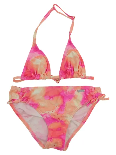 Venice Beach Bikini Mädchen 146/152 Pink Orange Batik Triangel Kinder