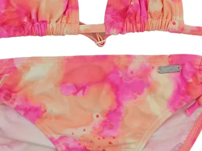 Venice Beach Bikini Mädchen 146/152 Pink Orange Batik Triangel Kinder