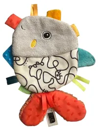 Fehn Schmusetuch Elefant Greifling Baby Spielzeug Mehrfarbig Knistertuch 1