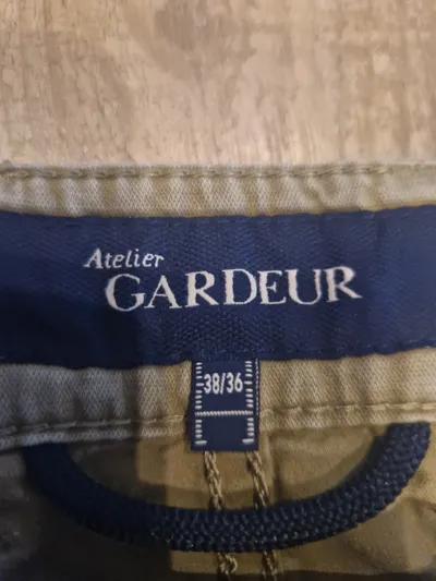 Atelier Gardeur Herren Stoffhose Chino Beige W38/L36 XL Baumwolle