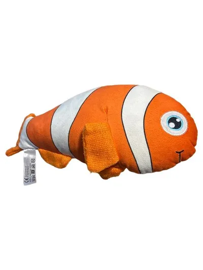 KNITTY FRIENDS Fisch Kuscheltier Plüschtier Orange 15cm