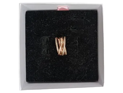 Pandora Ring Damen Sterlingsilber Elegant Verziert Strass Gold Gr. 52