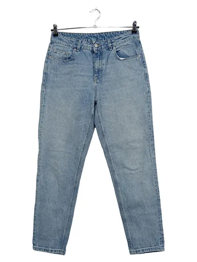 hessnatur Mom Jeans Damen W29 L30 Hellblau 100% Bio-Baumwolle Made in Italy