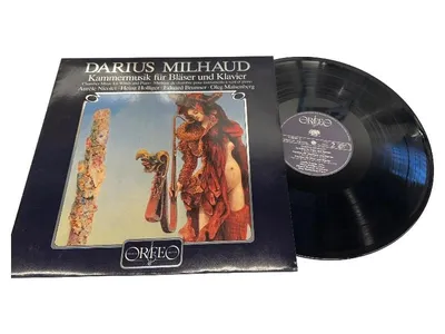 Darius Milhaud Kammermusik für Bläser und Klavier LP Orfeo Vinyl