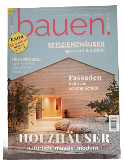 Fachschriften Verlag bauen. 02/03-2018 Architektur Holzhäuser Effizienz Fassaden