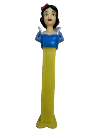 PEZ Spender Schneewittchen Disney Prinzessin Figur Gelb Sammlerstück 12cm