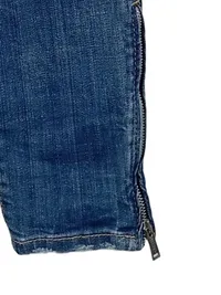 Dsquared2 Damen Slim Fit Jeans Destroyed Look Blau Gr. 42 W33 3