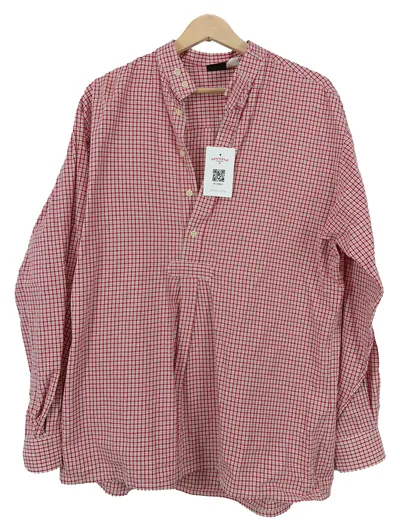 Hammerschmid Trachtenhemd Damen Gr. 40 Rot Kariert Baumwolle Langarm