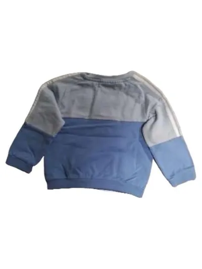 Adidas Baby Sweatshirt Pullover Gr. 86 Blau 3-Streifen Baumwolle