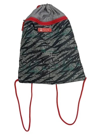 Step by Step Turnbeutel Sportbeutel Kinder Grau Abstrakt Muster
