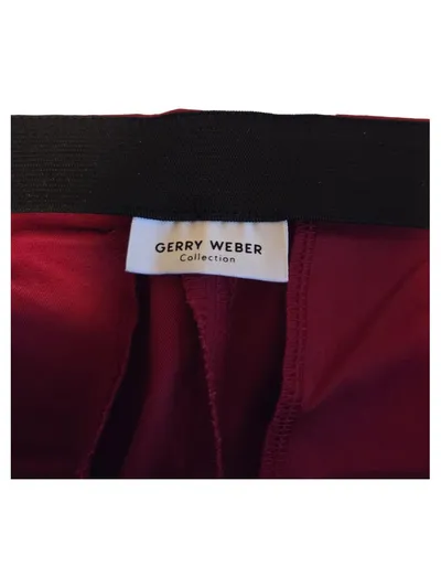 Gerry Weber Collection Stoffhose Damen Gr. 38 Rot Elegant Business